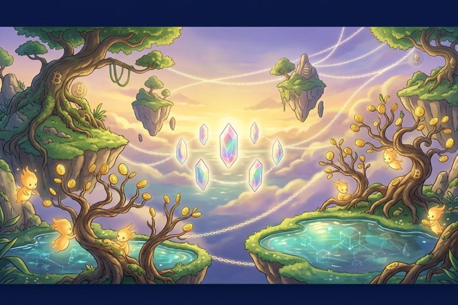 Staking质押指南封面：吉卜力风格验证节点精灵守护质押池